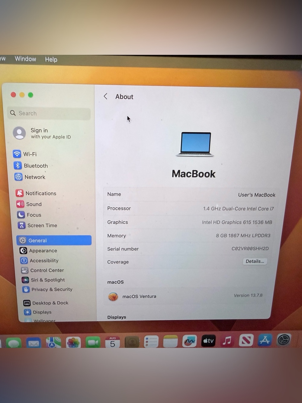 Apple MacBook Silver Laptop 1.4 GHz Dual-Core Intel i7 250 GB - Picture 3 of 9